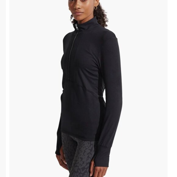 VARLEY Marvale Midlayer Half Zip Pullover Long Sleeve Top Black Size S $99 - Picture 3 of 9